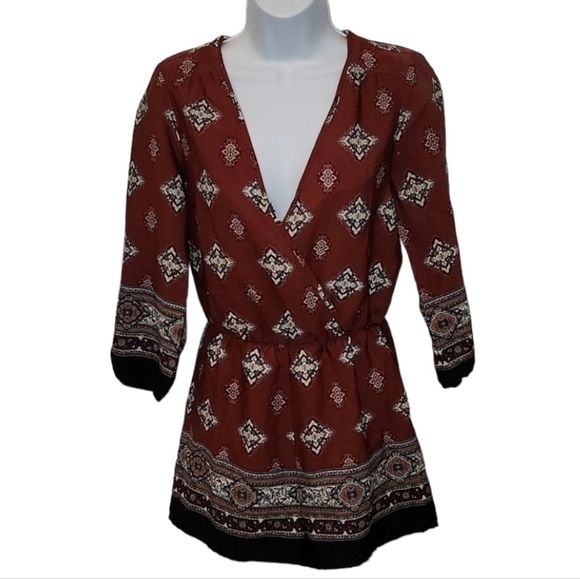 𝅺papaya Retro Look Romper - Picture 1 of 5